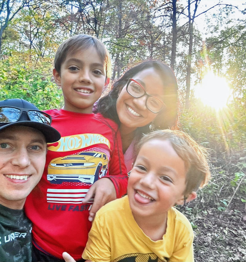 Dave and his family